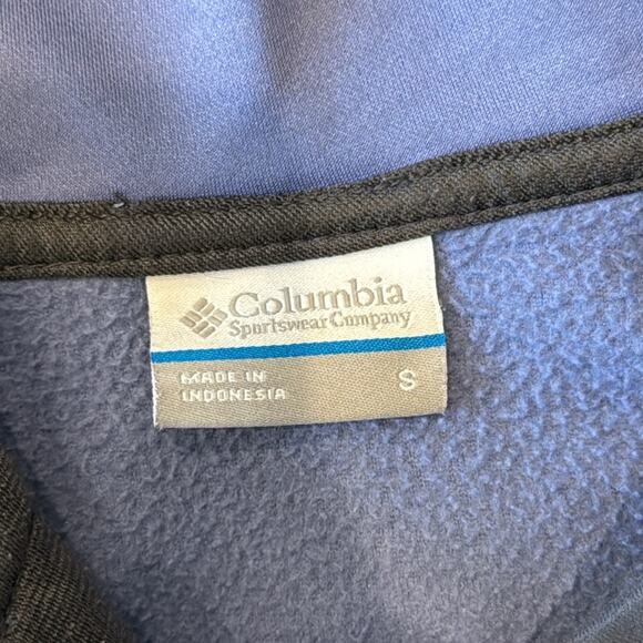 Columbia Women's Hooded Full Zip Fleece Jacket Periwinkle Size S - Picture 6 of 8